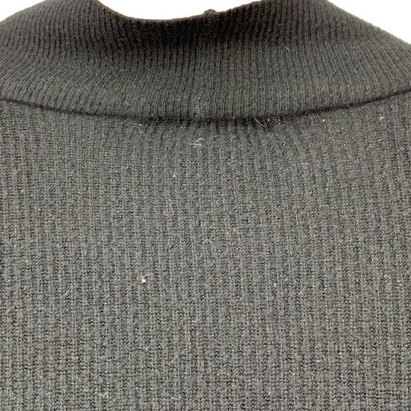 Ava & Viv Cardigan Ruffle Black 3X Women Sweater Open 3002 Viscose Knit 3/4 Sl - Picture 7 of 10